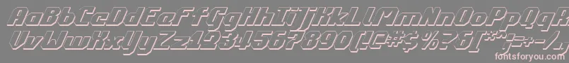 Commonv23Di Font – Pink Fonts on Gray Background