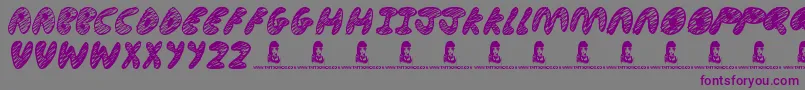 UltimateChaos Font – Purple Fonts on Gray Background