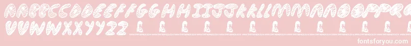UltimateChaos Font – White Fonts on Pink Background