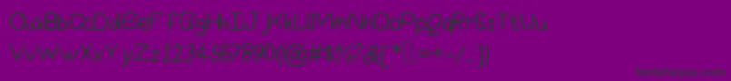 Amazingbasic Font – Black Fonts on Purple Background