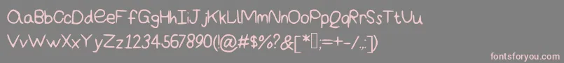 Amazingbasic Font – Pink Fonts on Gray Background
