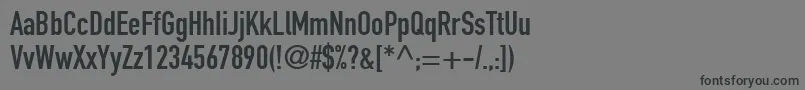 ReductoCondensedSsiCondensed Font – Black Fonts on Gray Background