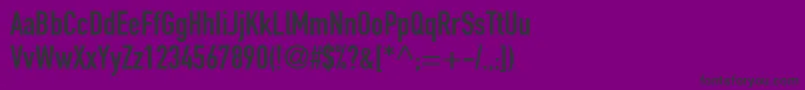 フォントReductoCondensedSsiCondensed – 紫の背景に黒い文字