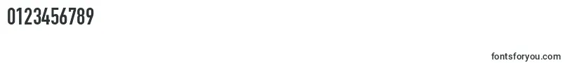 フォントReductoCondensedSsiCondensed – 数字と数値のためのフォント