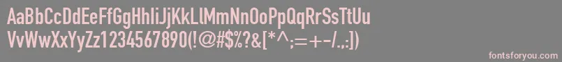 ReductoCondensedSsiCondensed Font – Pink Fonts on Gray Background