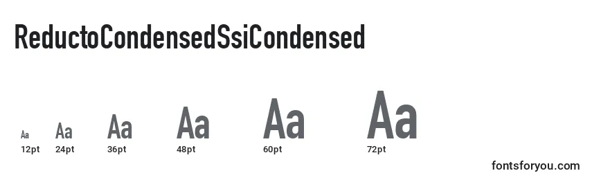 ReductoCondensedSsiCondensed Font Sizes