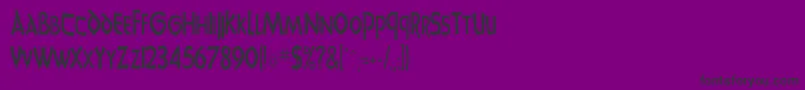 UnciadisCn Font – Black Fonts on Purple Background