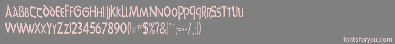 UnciadisCn Font – Pink Fonts on Gray Background