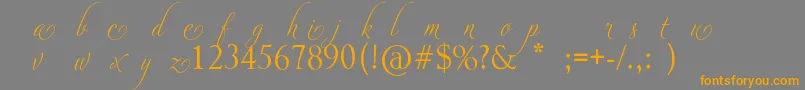 fuente AdiosScriptAltsI – Fuentes Naranjas Sobre Fondo Gris
