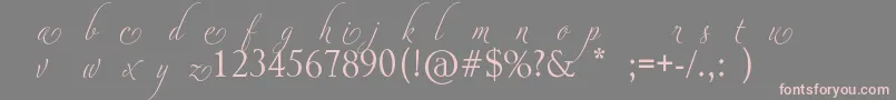 AdiosScriptAltsI Font – Pink Fonts on Gray Background
