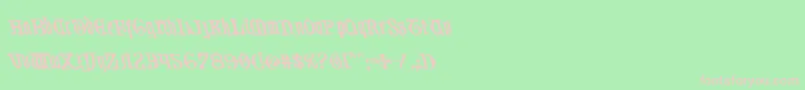 Шрифт Westdelphialeft – розовые шрифты на зелёном фоне