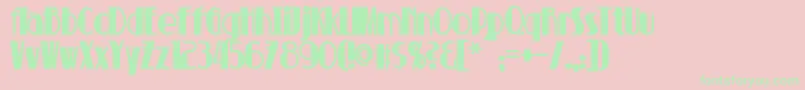 SuchetBold Font – Green Fonts on Pink Background