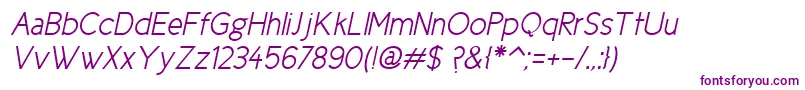 Cicle Semi Italic-fontti – violetit fontit