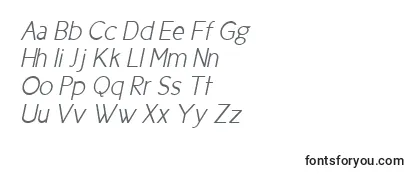 Schriftart Cicle Semi Italic
