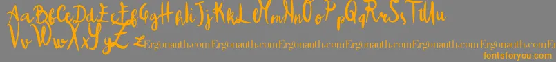 ColpaTua Font – Orange Fonts on Gray Background