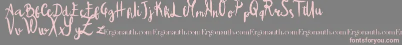 ColpaTua Font – Pink Fonts on Gray Background