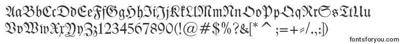 KleistFraktur-fontti – Fontit Adobe Readerille