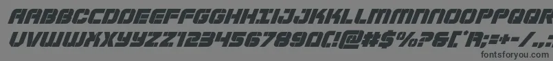 Supersubmarinesuperital Font – Black Fonts on Gray Background