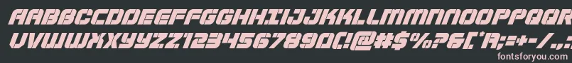 Supersubmarinesuperital Font – Pink Fonts on Black Background