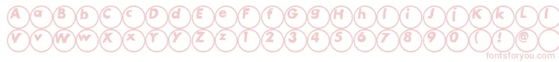 Ball Font – Pink Fonts on White Background