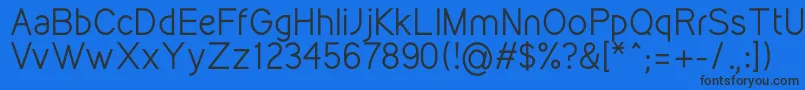 KirvyRegular Font – Black Fonts on Blue Background