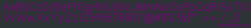 KirvyRegular Font – Purple Fonts on Black Background