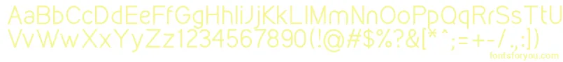 KirvyRegular-fontti – keltaiset fontit