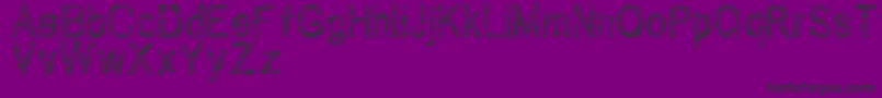 フォントWilhomena – 紫の背景に黒い文字