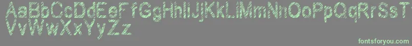 Wilhomena Font – Green Fonts on Gray Background