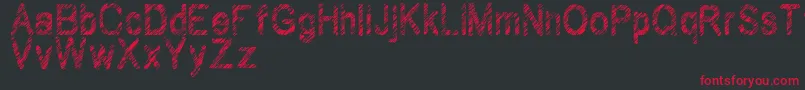 Wilhomena Font – Red Fonts on Black Background