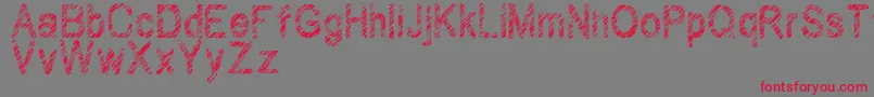 Wilhomena Font – Red Fonts on Gray Background