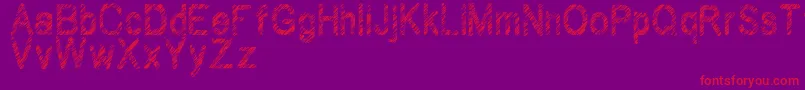 Wilhomena Font – Red Fonts on Purple Background