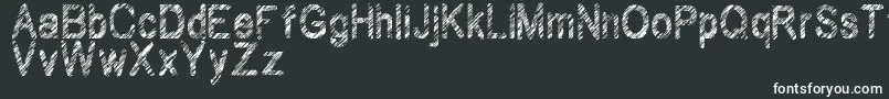 Шрифт Wilhomena – белые шрифты на чёрном фоне