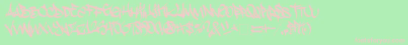 StylinBrk Font – Pink Fonts on Green Background