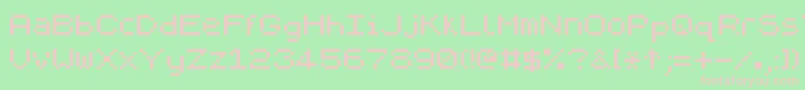 Zxpix ffy Font – Pink Fonts on Green Background