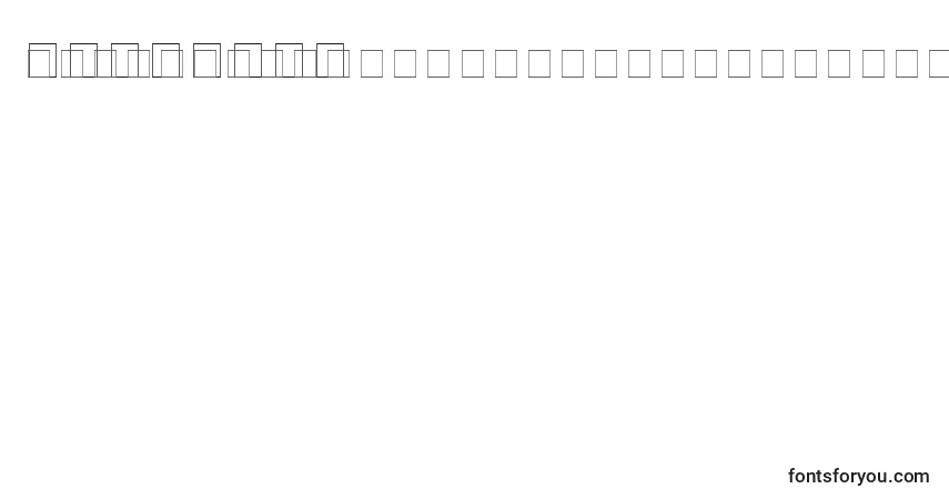 Шрифт Newvenic – алфавит, цифры, специальные символы
