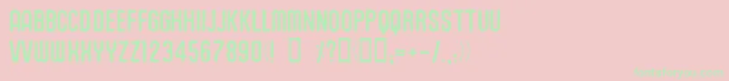 UnionAgrochemCharkrapetch Font – Green Fonts on Pink Background