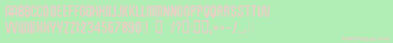 UnionAgrochemCharkrapetch Font – Pink Fonts on Green Background