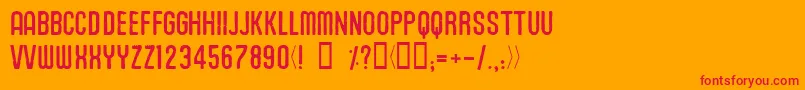 UnionAgrochemCharkrapetch Font – Red Fonts on Orange Background