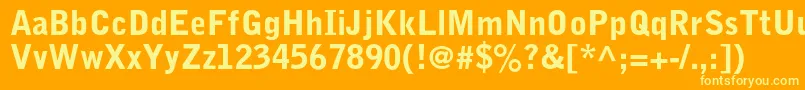 fuente BellgothicstdBlack – Fuentes Amarillas Sobre Fondo Naranja