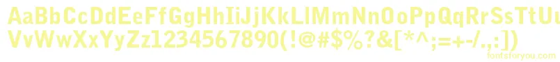 BellgothicstdBlack Font – Yellow Fonts on White Background