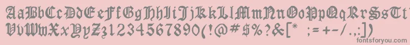 Milwaukee Font – Gray Fonts on Pink Background