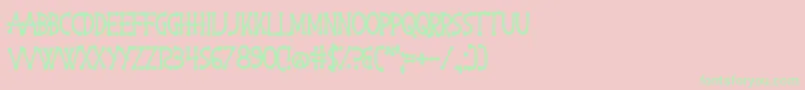 HappyAccidents Font – Green Fonts on Pink Background