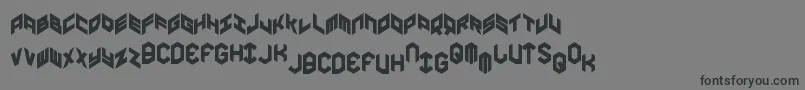 Yayusacond Font – Black Fonts on Gray Background