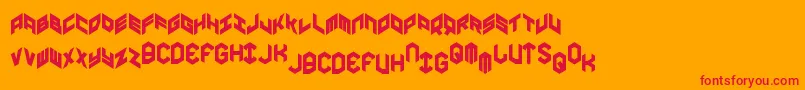 fuente Yayusacond – Fuentes Rojas Sobre Fondo Naranja
