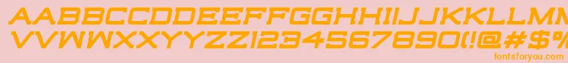 HighjackBoldItalic Font – Orange Fonts on Pink Background