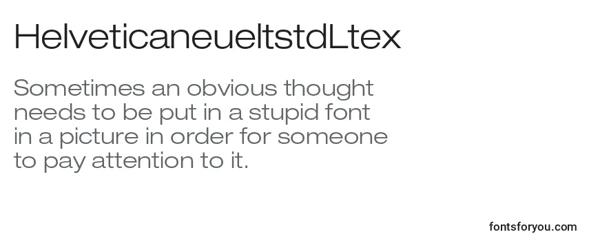 Шрифт HelveticaneueltstdLtex