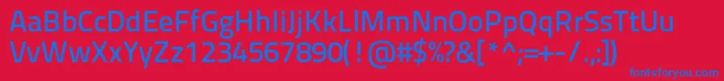 Titilliumtext22l600wt Font – Blue Fonts on Red Background