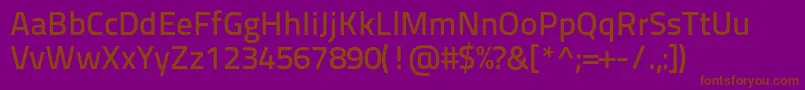 Titilliumtext22l600wt Font – Brown Fonts on Purple Background