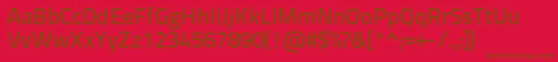 Titilliumtext22l600wt Font – Brown Fonts on Red Background